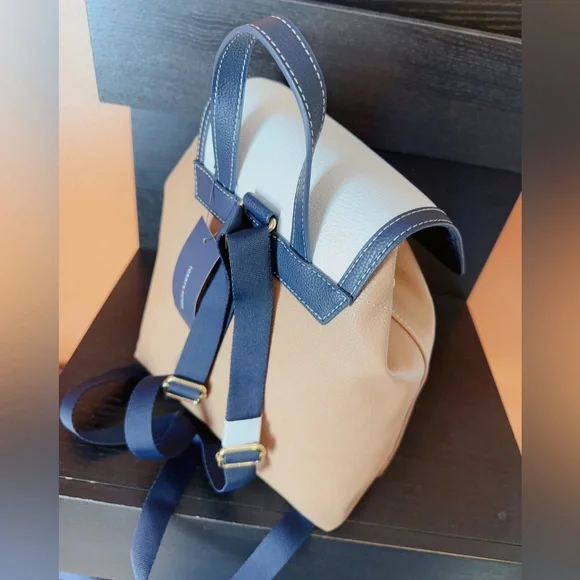 Tommy Hilfiger White Greige Liv II Flap Women Backpacks - Picture 7 of 9